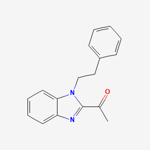 molecular formula C17H16N2O B2948019 1-(1-phenethyl-1H-1,3-benzimidazol-2-yl)-1-ethanone CAS No. 478040-86-7