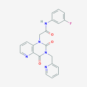 2-(2,4-dioxo-3-(pyridin-2-ylmethyl)-3,4-dihydropyrido[3,2-d]pyrimidin-1(2H)-yl)-N-(3-fluorophenyl)acetamide