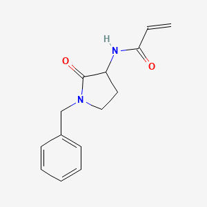 molecular formula C14H16N2O2 B2948037 N-(1-Benzyl-2-oxopyrrolidin-3-yl)prop-2-enamide CAS No. 2174410-84-3