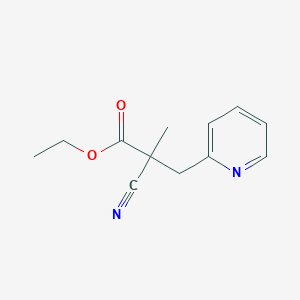 Ethyl 2-cyano-2-methyl-3-(pyridin-2-yl)propanoate