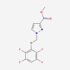 Methyl 1-[(2,3,5,6-tetrafluorophenoxy)methyl]pyrazole-3-carboxylate