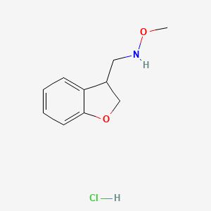 molecular formula C10H14ClNO2 B2948069 [(2,3-Dihydro-1-benzofuran-3-yl)methyl](methoxy)amine hydrochloride CAS No. 2059954-43-5