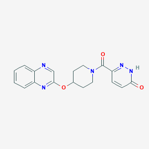 6-(4-(quinoxalin-2-yloxy)piperidine-1-carbonyl)pyridazin-3(2H)-one