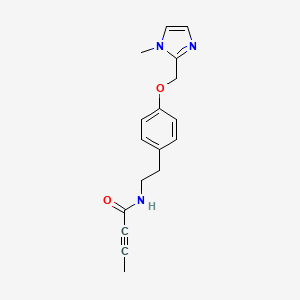 N-[2-[4-[(1-Methylimidazol-2-yl)methoxy]phenyl]ethyl]but-2-ynamide
