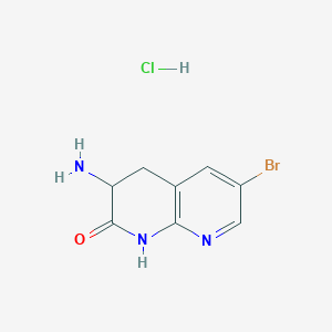3-Amino-6-bromo-1,2,3,4-tetrahydro-1,8-naphthyridin-2-one hydrochloride