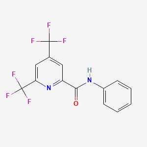 N-phenyl-4,6-bis(trifluoromethyl)pyridine-2-carboxamide