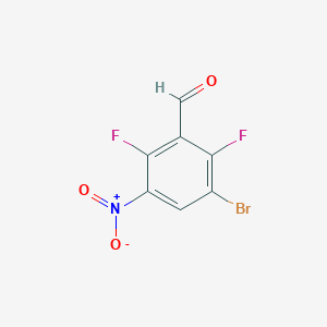 3-Bromo-2,6-difluoro-5-nitrobenzaldehyde