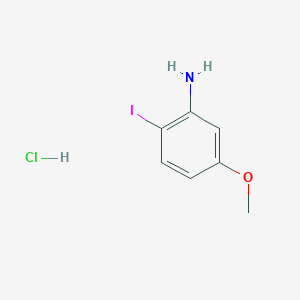 molecular formula C7H9ClINO B2948118 2-Iodo-5-methoxyaniline hydrochloride CAS No. 1956309-43-5