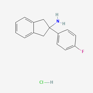 2-(4-fluorophenyl)-2,3-dihydro-1H-inden-2-amine hydrochloride