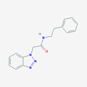 molecular formula C16H16N4O B294812 2-(1H-1,2,3-benzotriazol-1-yl)-N-(2-phenylethyl)acetamide 
