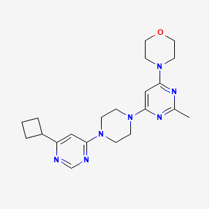 4-{6-[4-(6-Cyclobutylpyrimidin-4-yl)piperazin-1-yl]-2-methylpyrimidin-4-yl}morpholine