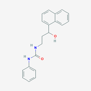 molecular formula C20H20N2O2 B2948123 1-(3-Hydroxy-3-(naphthalen-1-yl)propyl)-3-phenylurea CAS No. 1421449-86-6