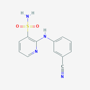 2-[(3-Cyanophenyl)amino]pyridine-3-sulfonamide