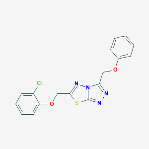 6-[(2-Chlorophenoxy)methyl]-3-(phenoxymethyl)[1,2,4]triazolo[3,4-b][1,3,4]thiadiazole