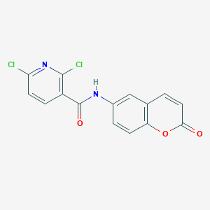 2,6-dichloro-N-(2-oxo-2H-chromen-6-yl)nicotinamide