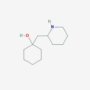 molecular formula C12H23NO B2948143 1-[(Piperidin-2-yl)methyl]cyclohexan-1-ol CAS No. 408312-51-6
