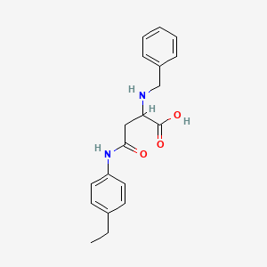 2-(Benzylamino)-4-(4-ethylanilino)-4-oxobutanoic acid