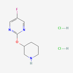 5-Fluoro-2-(piperidin-3-yloxy)pyrimidine dihydrochloride