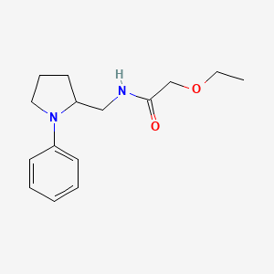 molecular formula C15H22N2O2 B2948157 2-ethoxy-N-((1-phenylpyrrolidin-2-yl)methyl)acetamide CAS No. 1797140-65-8