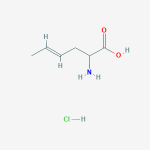 (E)-2-aminohex-4-enoic acid;hydrochloride