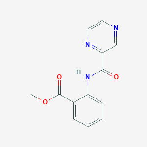 molecular formula C13H11N3O3 B2948180 Methyl 2-(pyrazine-2-amido)benzoate CAS No. 69873-69-4