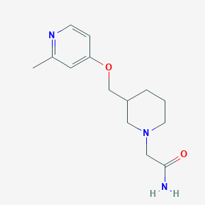 2-(3-{[(2-Methylpyridin-4-yl)oxy]methyl}piperidin-1-yl)acetamide