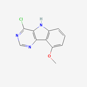 molecular formula C11H8ClN3O B2948185 4-Chloro-9-methoxy-5H-pyrimido[5,4-b]indole CAS No. 843621-80-7
