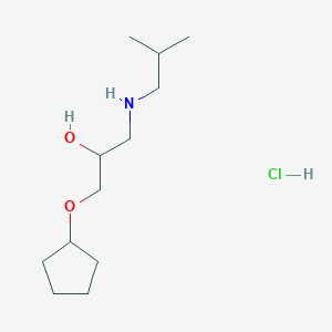 1-(Cyclopentyloxy)-3-(isobutylamino)propan-2-ol hydrochloride