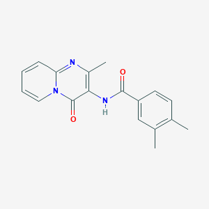 3,4-dimethyl-N-(2-methyl-4-oxo-4H-pyrido[1,2-a]pyrimidin-3-yl)benzamide
