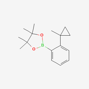 molecular formula C16H23BO2 B2948203 (2-(1-Methylcyclopropyl)phenyl)boronic acid pinacol ester CAS No. 2621939-45-3