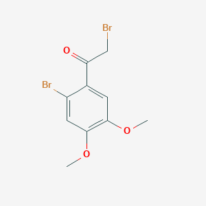 molecular formula C10H10Br2O3 B2948206 2-Bromo-1-(2-bromo-4,5-dimethoxyphenyl)ethanone CAS No. 321681-28-1