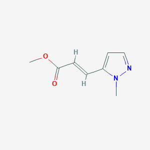 molecular formula C8H10N2O2 B2948213 MEthyl (2-methyl-2H-pyrazol-3-yl)acrylate CAS No. 1563651-10-4