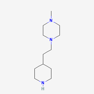 molecular formula C12H25N3 B2948216 1-Methyl-4-(2-piperidin-4-ylethyl)piperazine CAS No. 775288-46-5