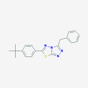 3-Benzyl-6-(4-tert-butylphenyl)[1,2,4]triazolo[3,4-b][1,3,4]thiadiazole