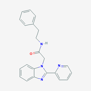 N-(2-phenylethyl)-2-[2-(pyridin-2-yl)-1H-benzimidazol-1-yl]acetamide