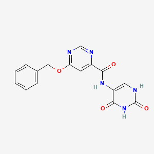 molecular formula C16H13N5O4 B2948232 6-(benzyloxy)-N-(2,4-dioxo-1,2,3,4-tetrahydropyrimidin-5-yl)pyrimidine-4-carboxamide CAS No. 2034618-28-3