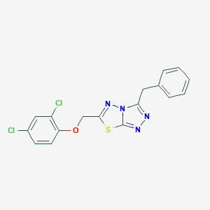 molecular formula C17H12Cl2N4OS B294824 3-Benzyl-6-[(2,4-dichlorophenoxy)methyl][1,2,4]triazolo[3,4-b][1,3,4]thiadiazole 