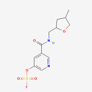 3-Fluorosulfonyloxy-5-[(4-methyloxolan-2-yl)methylcarbamoyl]pyridine