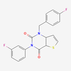 3-(3-fluorophenyl)-1-[(4-fluorophenyl)methyl]-1H,2H,3H,4H-thieno[3,2-d]pyrimidine-2,4-dione