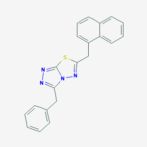 molecular formula C21H16N4S B294826 3-Benzyl-6-(1-naphthylmethyl)[1,2,4]triazolo[3,4-b][1,3,4]thiadiazole 