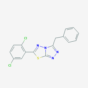 3-Benzyl-6-(2,5-dichlorophenyl)[1,2,4]triazolo[3,4-b][1,3,4]thiadiazole