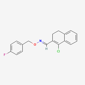 1-chloro-3,4-dihydro-2-naphthalenecarbaldehyde O-(4-fluorobenzyl)oxime