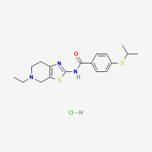 N-(5-ethyl-4,5,6,7-tetrahydrothiazolo[5,4-c]pyridin-2-yl)-4-(isopropylthio)benzamide hydrochloride