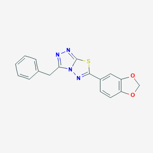 6-(1,3-Benzodioxol-5-yl)-3-benzyl[1,2,4]triazolo[3,4-b][1,3,4]thiadiazole