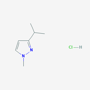 molecular formula C7H13ClN2 B2948311 3-Isopropyl-1-methyl-1H-pyrazole hydrochloride CAS No. 2137829-09-3