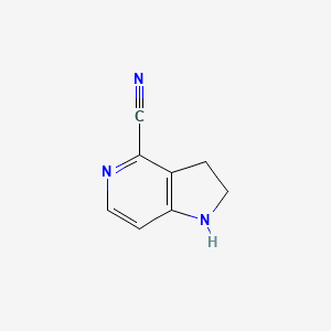 2,3-Dihydro-1H-pyrrolo[3,2-c]pyridine-4-carbonitrile