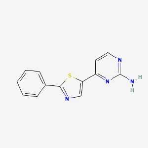 4-(2-Phenyl-1,3-thiazol-5-yl)pyrimidin-2-amine