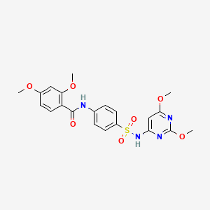 N-[4-[(2,6-dimethoxypyrimidin-4-yl)sulfamoyl]phenyl]-2,4-dimethoxybenzamide