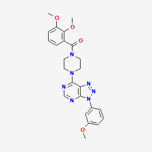 molecular formula C24H25N7O4 B2948358 (2,3-dimethoxyphenyl)(4-(3-(3-methoxyphenyl)-3H-[1,2,3]triazolo[4,5-d]pyrimidin-7-yl)piperazin-1-yl)methanone CAS No. 920414-89-7