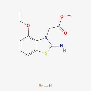 methyl 2-(4-ethoxy-2-iminobenzo[d]thiazol-3(2H)-yl)acetate hydrobromide